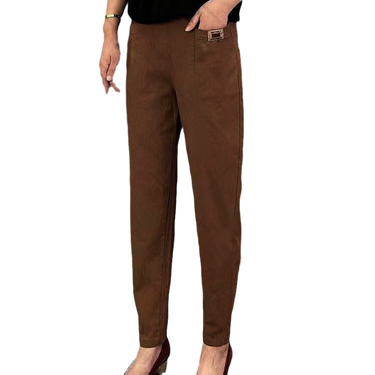 Leisure Commute All-matching Fashionable Pants Cover Belly Comfortable