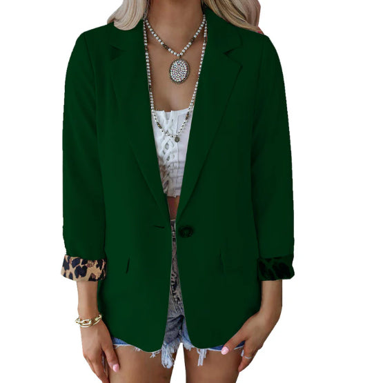 Long Sleeved Cardigan Casual Suit Coat Women