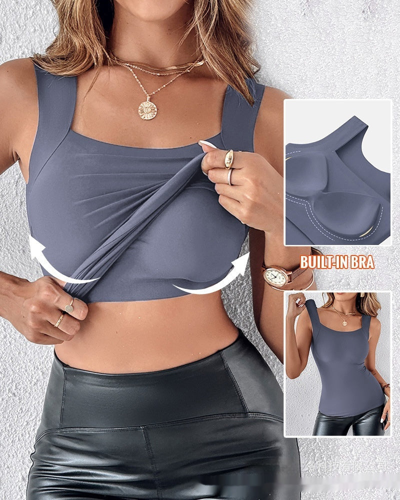 Women's New Seamless Skin Bottom Vest