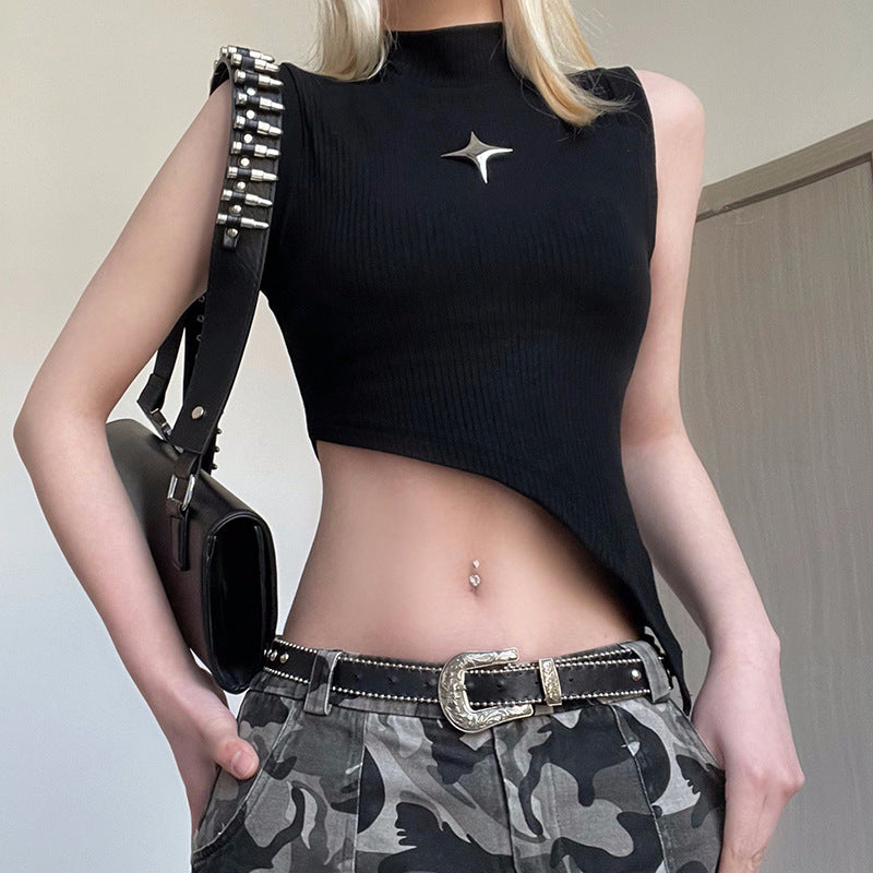 Women's Half-high Collar Basic Slimming Vest