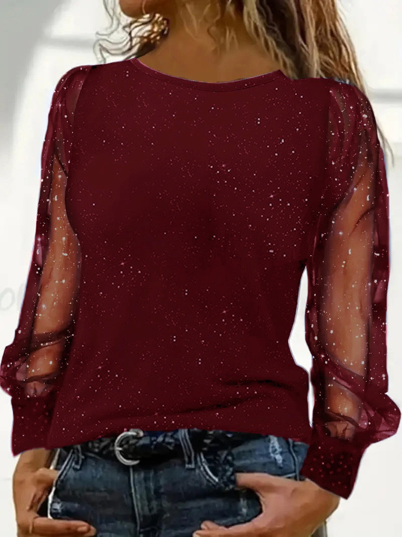 Women's Cross V-Neck Mesh Base Top