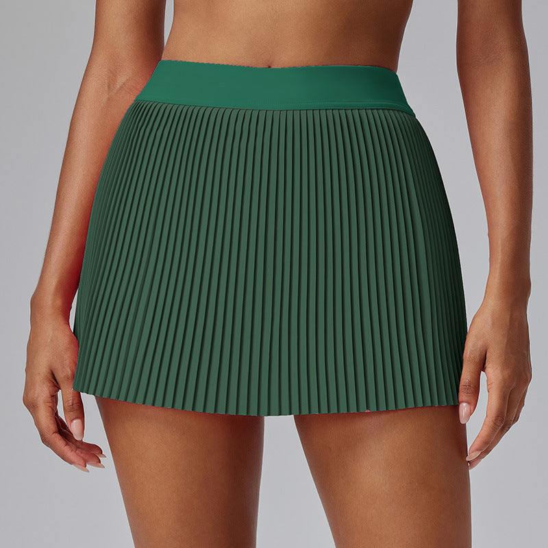 Golf Tennis Slimming High Waist Running Sports Anti-exposure Fitness Skirt