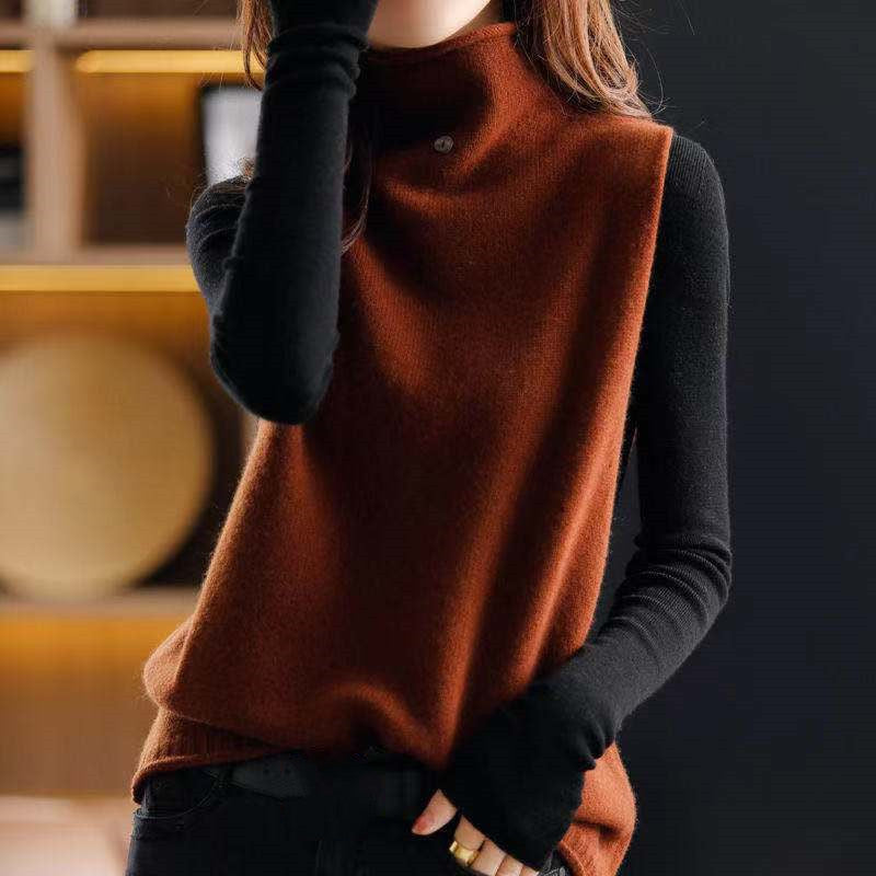 Women's Turtleneck Solid Color Pullover Bottoming Shirt