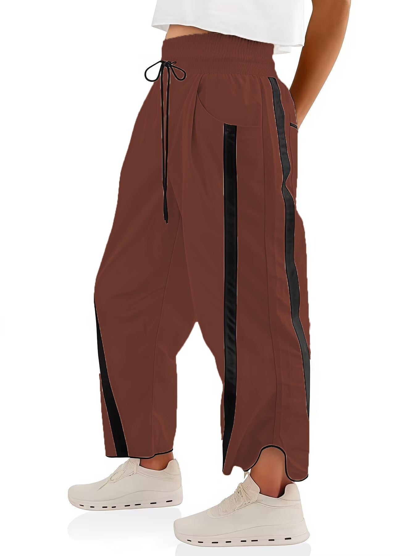 Casual Loose Drawstring Bucket Pants Women's Clothing