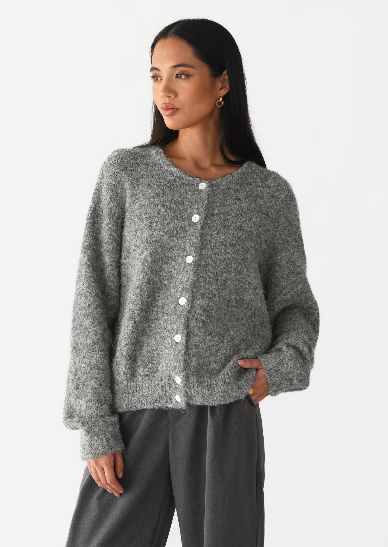 Fashion Personality Women's Vintage Wool Sweater Coat