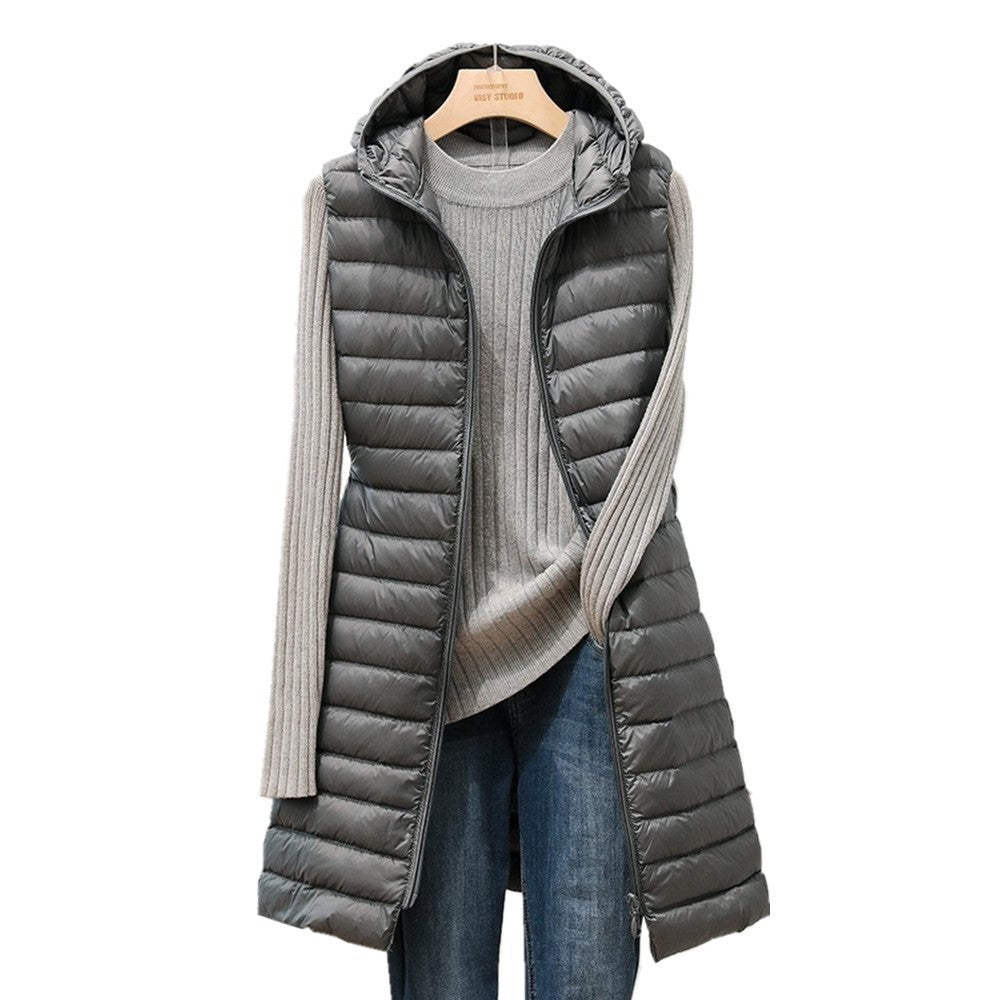 Fall Winter Hooded Korean Lightweight Down Jacket