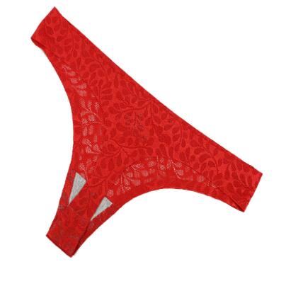Women's Cotton Jacquard Seamless Tape Thong Panties