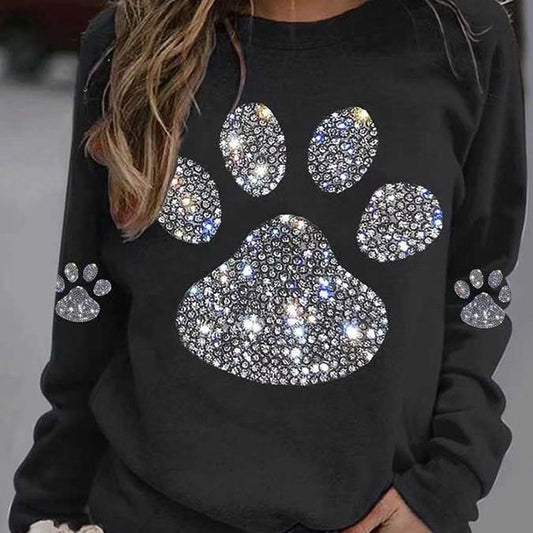3D Digital Printing Women's Round Neck Shirt Top