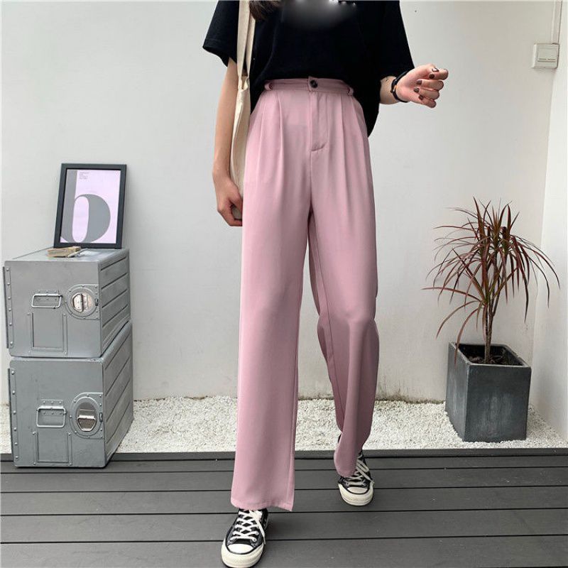Oversized Women's Drape Suit Mopping Floor Pants Loose Straight Leg Floor Pants