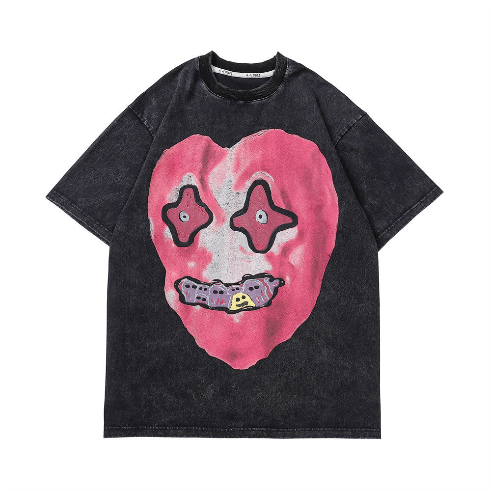 Men's Fashion Casual Round Neck Five-part Sleeve Top