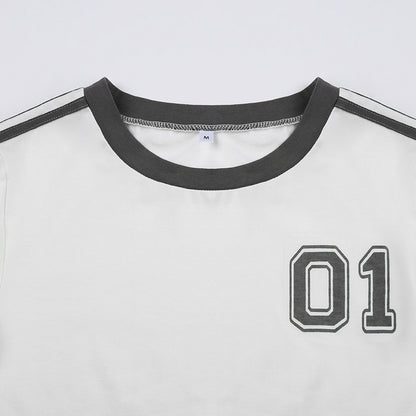 Sports Digital Printed Short Sleeve Women's Clothing