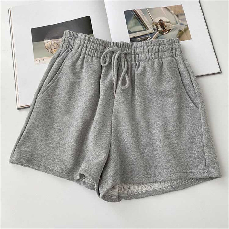 High Waist Loose Thin Versatile Wide Leg A-line Hot Pants