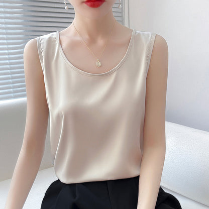 Loose Sleeveless Base Top Summer