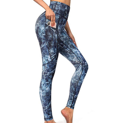 High Stretch Print Ladies Running Fitness Exercise Yoga Leggings