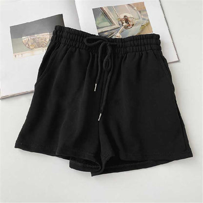 High Waist Loose Thin Versatile Wide Leg A-line Hot Pants