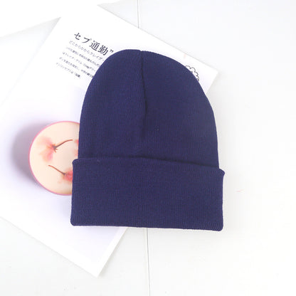 Light Board Knitted Hat Winter Wool Hat Men's And Women's Warm Hat