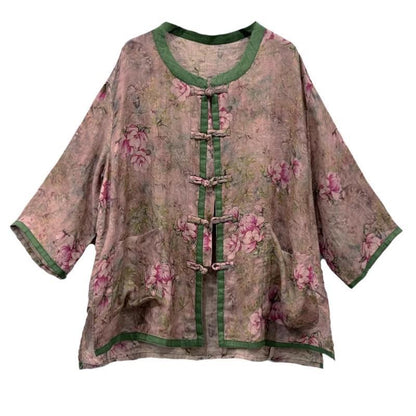 Cardigan Artistic Casual Loose Large Size Cropped Sleeve Top