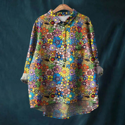 Printed Fashion Versatile Collar Shirt