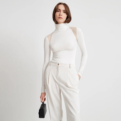 Ladies New Turtleneck Long Sleeve Jumpsuit
