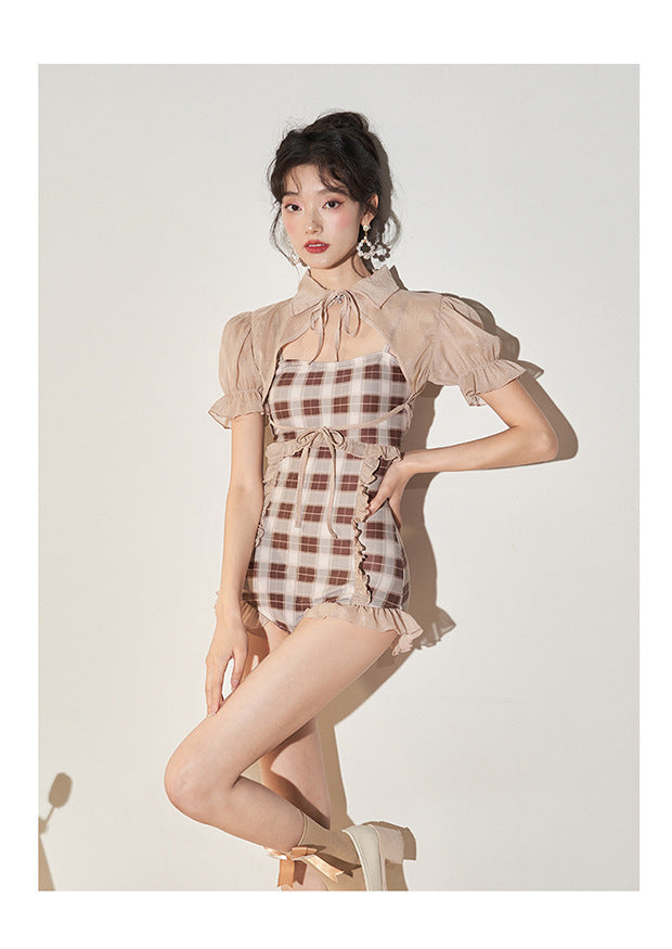 Hot Spring Vacation One Piece Swimsuit Female