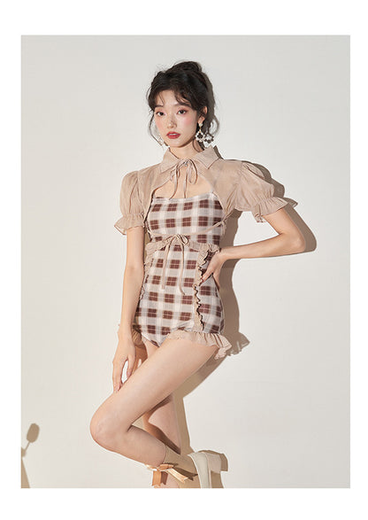 Hot Spring Vacation One Piece Swimsuit Female