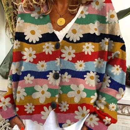 Women's Fashion Printed Casual Jacket
