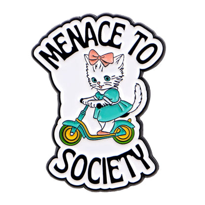 Cat Mi Quotes Brooch Badge For Clothing And Backpacks Stylish Accessories