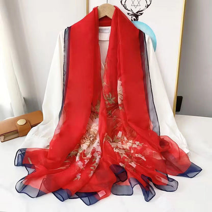 Yarn Cashew Printed Beach Travel Sun Protection Scarf