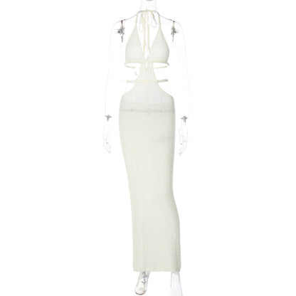 Chest Cut Out Panel Lace Up Dress For Women