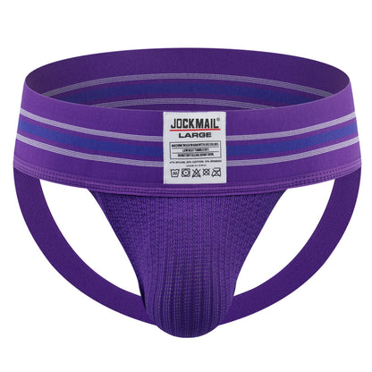 Men's T-back Wide Belt Breathable Rainbow