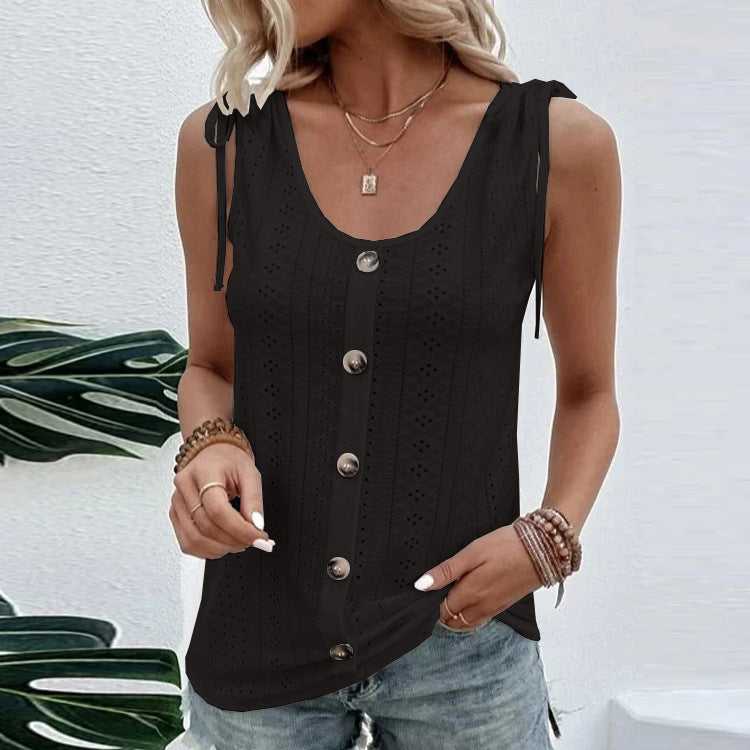 Women's Fashion Casual Solid Color U-neck Undershirt
