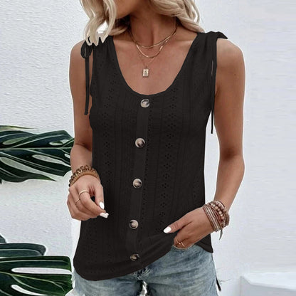 Women's Fashion Casual Solid Color U-neck Undershirt