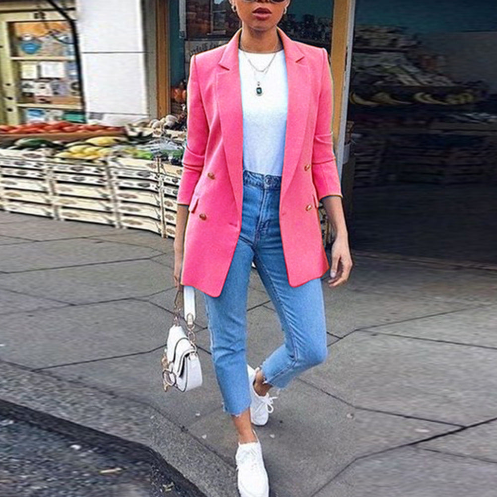 Solid color cardigan jacket