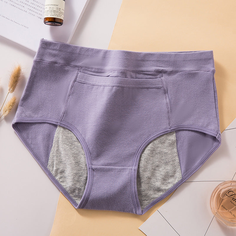 Women's high waist physiological underwear