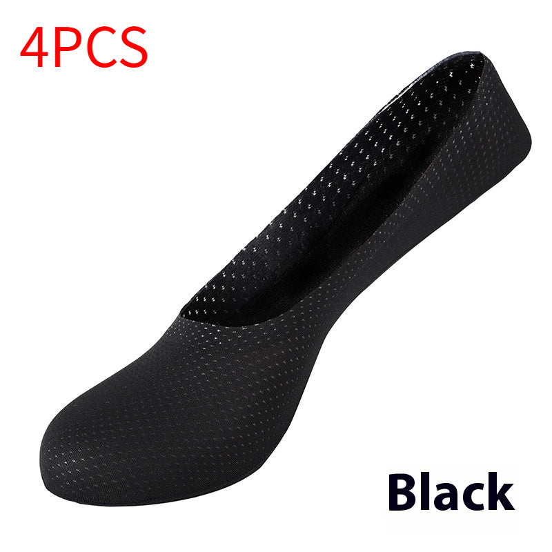 Ice Silk Breathable Invisible Boat Socks