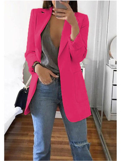 Long sleeve solid color cardigan