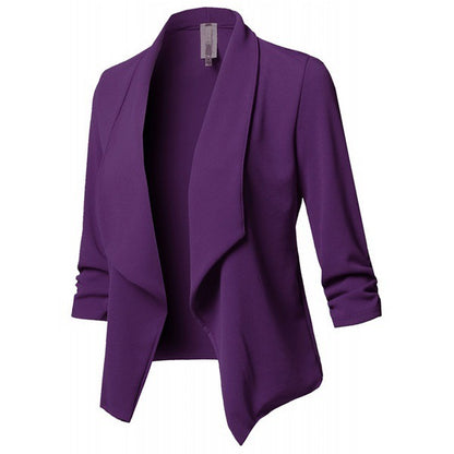 Pleated Solid Color Suit