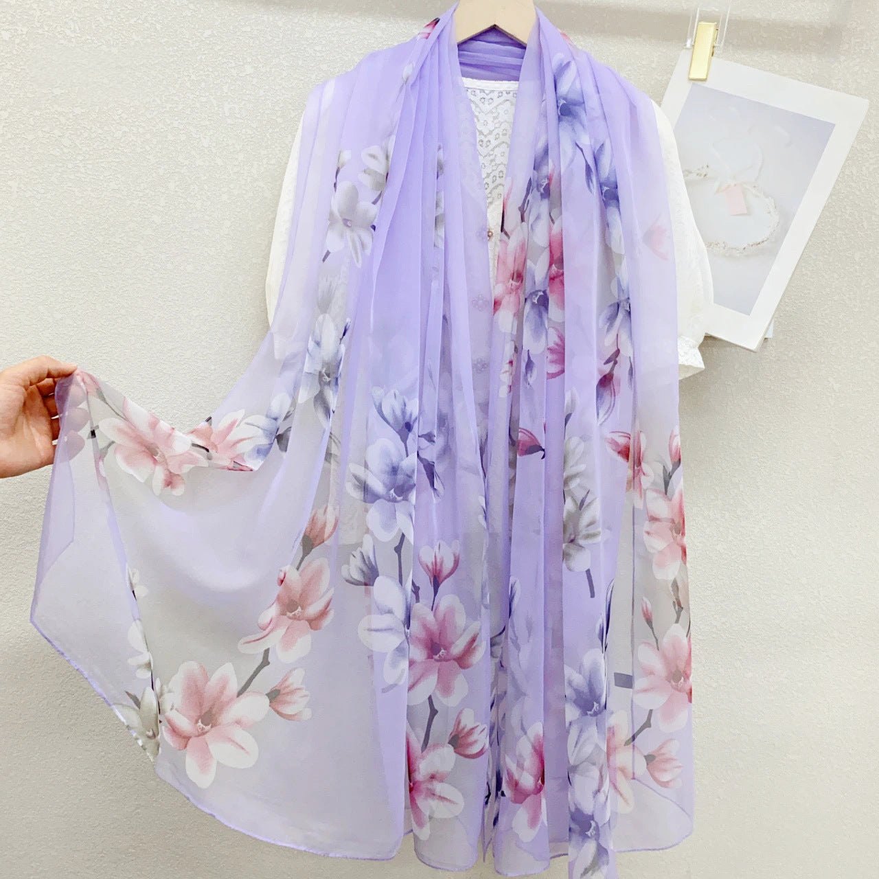 Yarn Cashew Printed Beach Travel Sun Protection Scarf