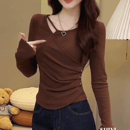 Double-sided Thread Dralon Bottoming Shirt Plus Size