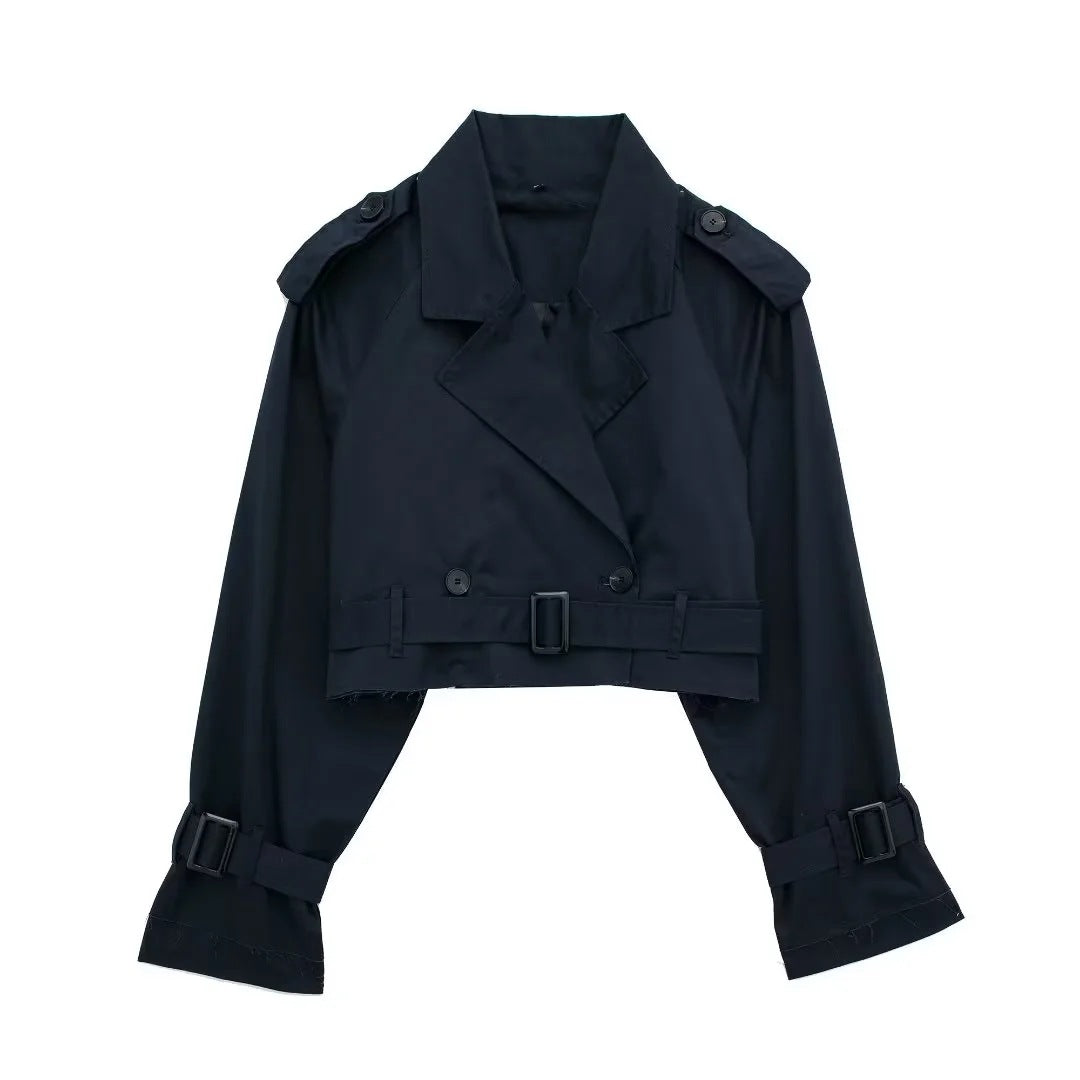 European And American Style Women's Short Cut Windbreaker