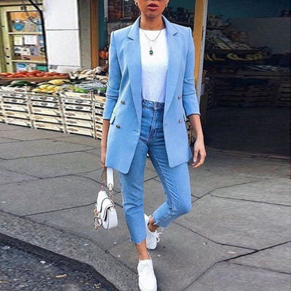 Solid color cardigan jacket