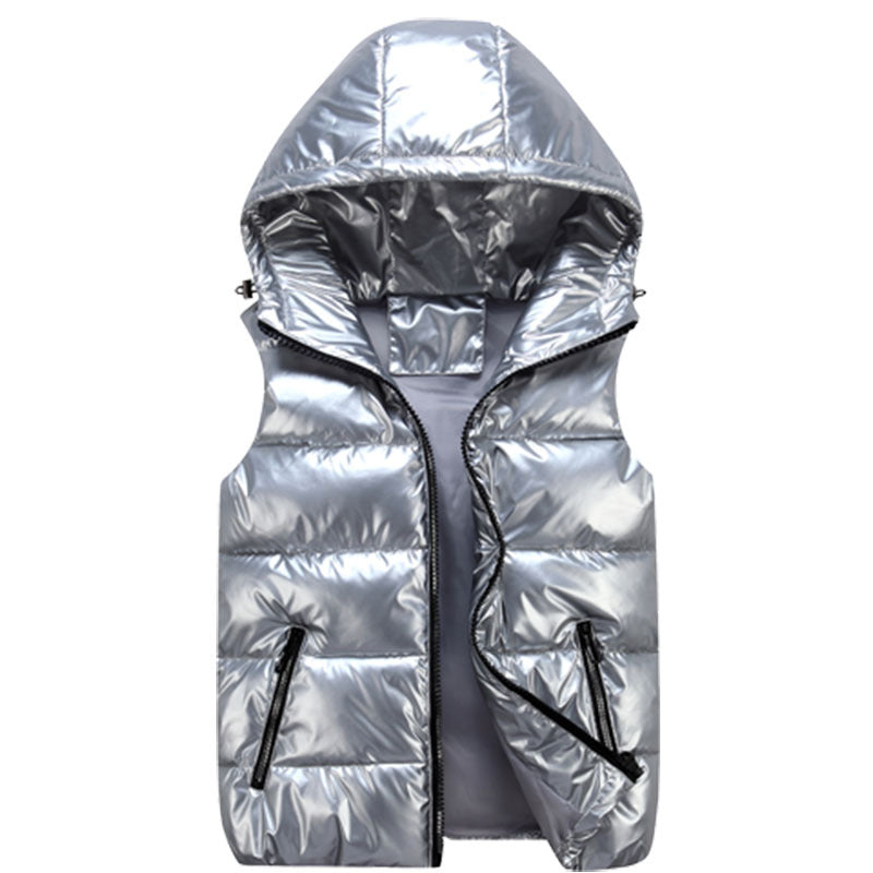 Down Cotton Plus Size Waistcoat Shiny Trend Coat For Lovers