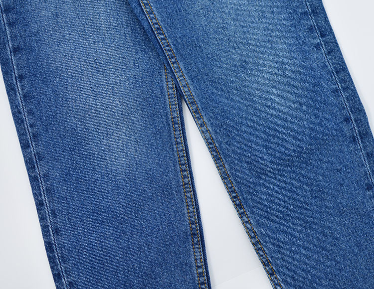 New High-waisted Loose Straight-leg Denim Cropped Trousers