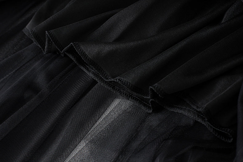 Women's High Waist Irregular Gauze Skirt