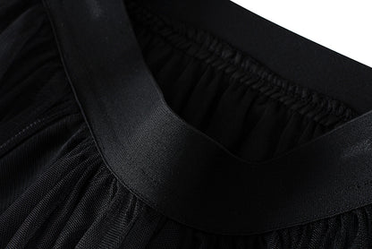Women's High Waist Irregular Gauze Skirt