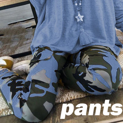 Camouflage Plus Size Casual Trousers Women New Casual Pants Women Fall Winter
