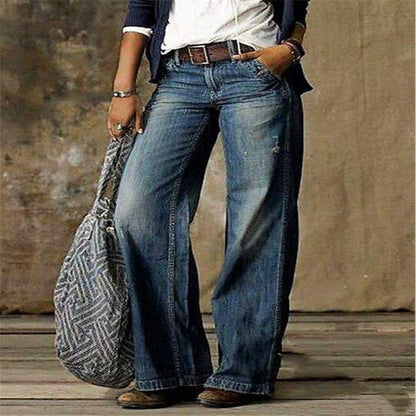 Plus Size Women's Casual Pants Thin Wide Leg Pants