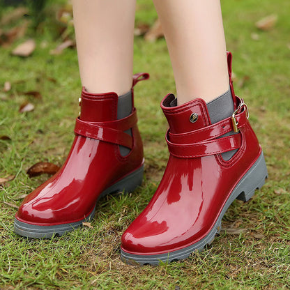 Ladies Short Shiny Women's Boots