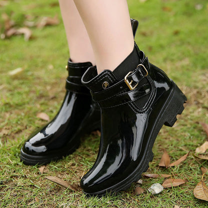 Ladies Short Shiny Women's Boots
