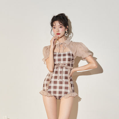 Hot Spring Vacation One Piece Swimsuit Female